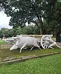 "Sangram" - Sculpture based on the work of Zainul Abedin