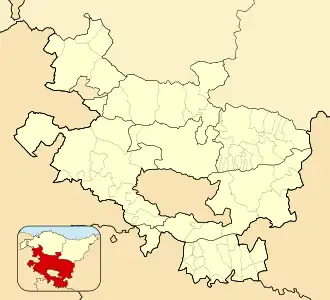 Argomaniz is located in Álava