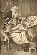 Illustration II: Mr Croft's attempt to seduce Fanny, Édouard-Henri Avril, 1907