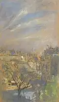 Morning Light, Place Vintimille (c. 1928), pastel and charcoal