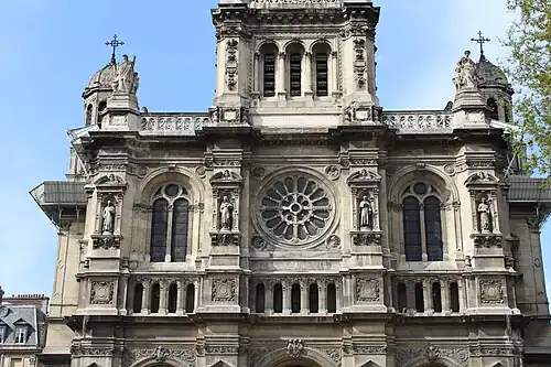 Detail of the upper façade