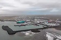 Aerial view of Þorlákshöfn
