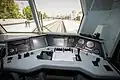 View of the drivers controls
