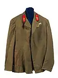 Davakis' military uniform during Pindus battle
