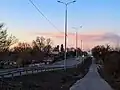 The road in the village of Antonivtsi (Yarmolyntsi settlement hromada)