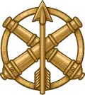2016 to present badge of Ukrainian anti-aircraft missile troops
