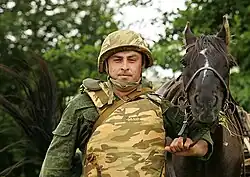 Rare version of 6B23 in Mountain Flora camouflage. Southern Military District. (2011)