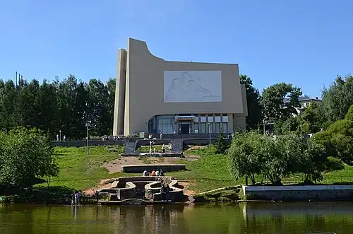 The Diorama building in Central Park