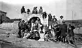 Children from Al-Sindiyana and Meir Shfeya (Jewish youth village) playing together, 1931