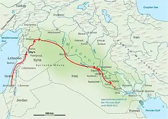 Image 50The route of the exiles to Babylon (from History of Israel)