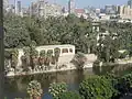 The eastern side of the palace overlooking the Nile River