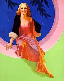 Smiling Through, painting by Edward M. Eggleston