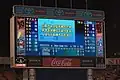 Main stadium scoreboard
