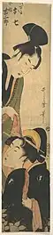 Oshichi and Kichisaburo, Kitigawa Utamaro