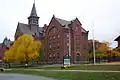 View of the southern wing (i.e. South College)