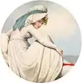 Portrait of a Young Lady Seated on a Sea-wall