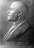 Portrait of Karl Seitz, Mayor of Vienna, 1923–1933 Photograph from the Max (Mordechai) Farbmann Archive at the Information Center for Israeli Art, The Israel Museum, Jerusalem