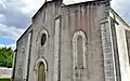 The church facade