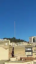 View of the RAI antenna from the historic center.