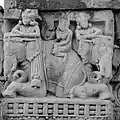 Men and Women on Elephants.