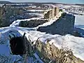 The castle in snow