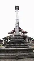 Manastambha at Saavira Kambada Basadi, Moodbidri, Karnataka, India