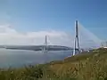 Bridge on Russky Island crossing the Eastern Bosphorus.