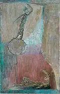 Equilibrist, Circus, 1977, Oil on canvas, 64 x 42&nbsp;cm.