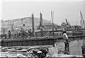 Works of construction at Insurgentes Station, 1969.