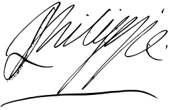 Philippe I's signature
