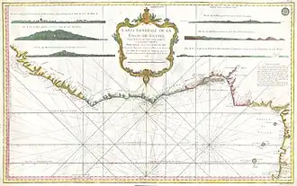 Location of Warri Kingdom (as Roy D'Aweri, a variant of Iwere) in 1765