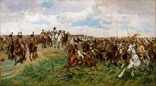 Cuirassiers saluting Napoleon at the Battle of Friedland (1807), by Ernest Meissonier, 1875.