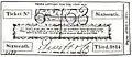 English State Lottery Ticket 1814 issued by broker Swift & Co.
