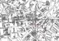 Detail of 1881 map of Boston, showing location of Journal office