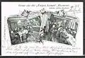 1890s greeting card from the restaurant Ewige Lampe in Hanover