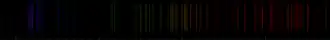 Color lines in a spectral range