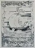 A 1907 Jessie M. King bookplate for Charles D. Edwards on Japanese vellum.