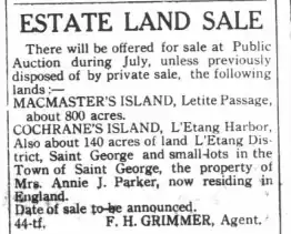 1916 auction notice