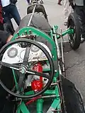 Cockpit (bonnet removed)