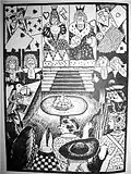 S. Zalshupin: Illustration for the same Russian translation of Alice in Wonderland by Lewis Carroll, 1923.