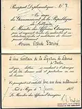 1939 Latvian diplomatic passport used for serving in Berlin