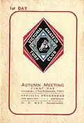 1951 VATC St George Stakes racebook front cover