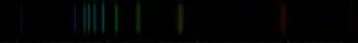 Color lines in a spectral range