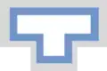 A two toned T-shaped image