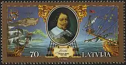 Postal stamp in memory of Duke Jacob
