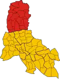 Location of Romeas Haek District