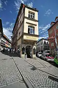 Western entrance to Krämerbrücke from Benediktsplatz, 2011
