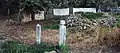 Tombstones.
