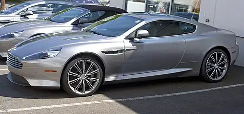 Front three-quarters view of a silver coupe