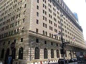 The Federal Reserve Bank of New York building